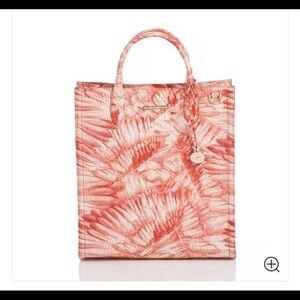 NWT Brahmin Monique Satchel/Shoulder Bag in Pink Flamingo Melbourne